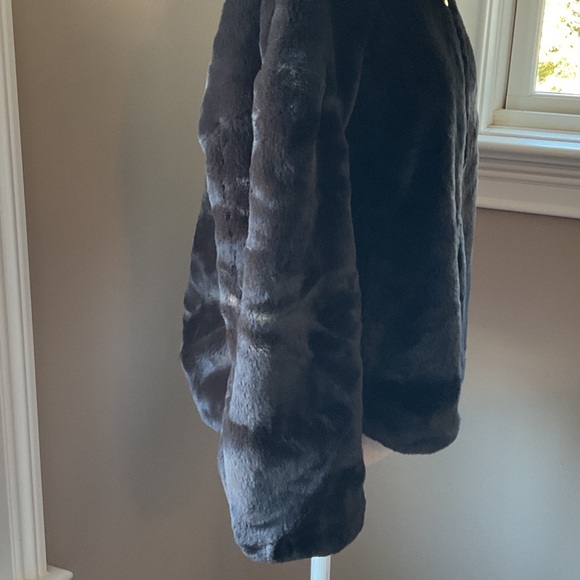 Zara Midnight Faux Fur Hooded Teddy Jacket - Picture 3 of 10